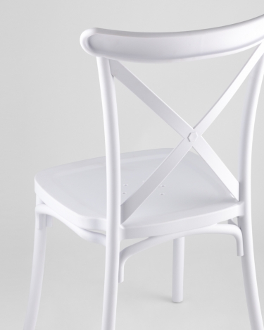 Стул пластиковый Stool Group Кроссбэк Белый