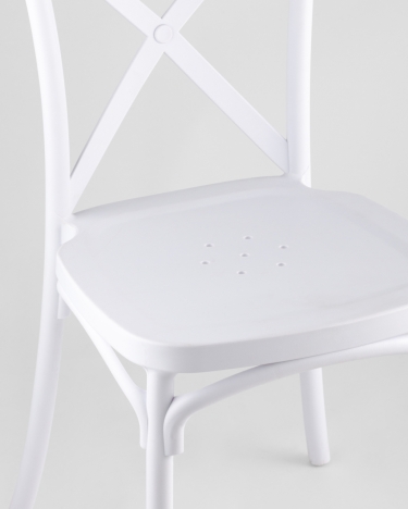Стул пластиковый Stool Group Кроссбэк Белый