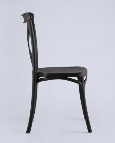 Стул пластиковый Stool Group Кроссбэк Черный