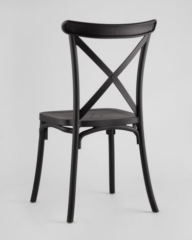 Стул пластиковый Stool Group Кроссбэк Черный