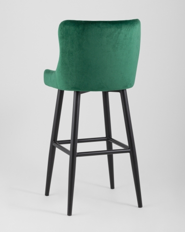 Стул барный Stool Group Ститч велюр Изумрудный