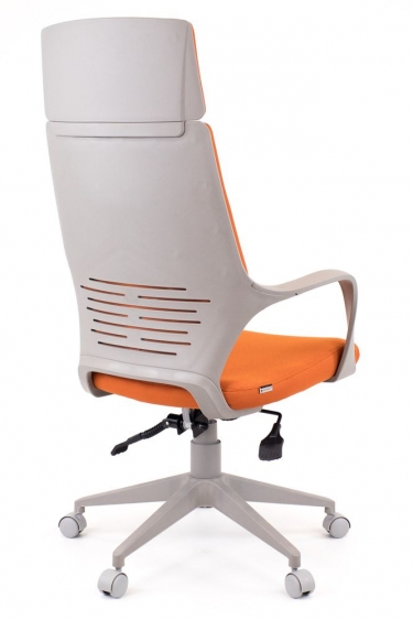 Кресло руководителя Everprof Trio Grey TM ткань Оранжевый