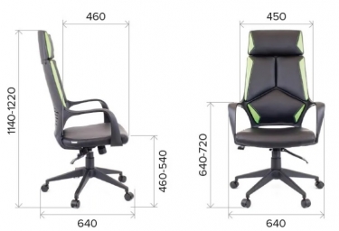 Кресло руководителя Everprof Trio Grey TM ткань Оранжевый