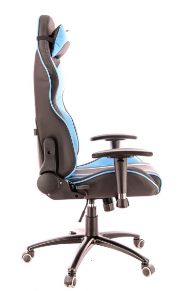 Кресло геймерское Everprof Everprof Lotus S16 Экокожа Голубой Черный