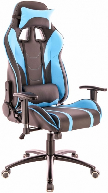 Кресло геймерское Everprof Everprof Lotus S16 Экокожа Голубой Черный