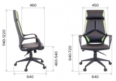 Кресло для руководителя Everprof Everprof Trio Black TM Ткань Серый