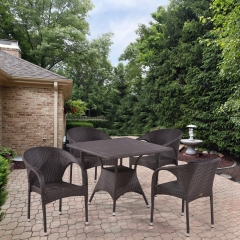 Комплект плетеной мебели Афина-мебель T190BD/Y290B-W52 Brown 4Pcs