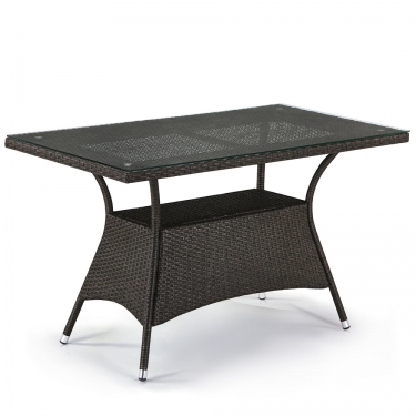 Плетеный стол Афина-мебель T198D-W53-130x70 Brown