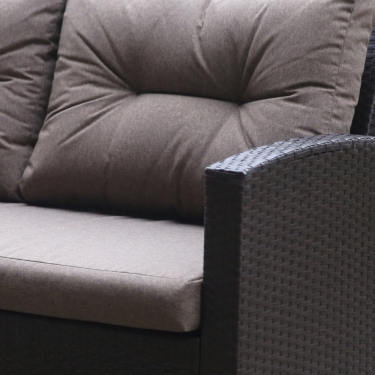 Плетеный диван из искусственного ротанга Афина-мебель AFM-205B Brown/Light brown