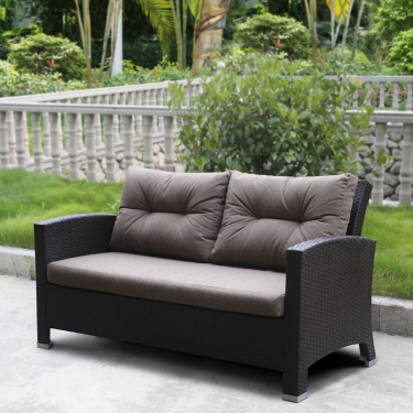 Плетеный диван из искусственного ротанга Афина-мебель AFM-205B Brown/Light brown