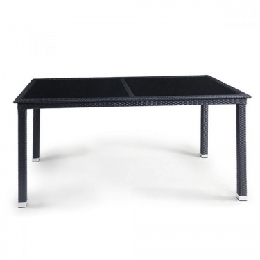 Плетеный стол Афина-мебель T246A-W5-160x90 Black
