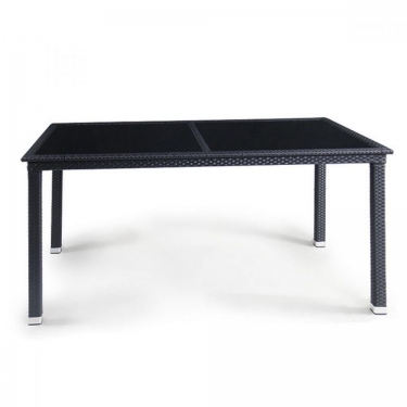Плетеный стол Афина-мебель T285A-W5-140x80 Black