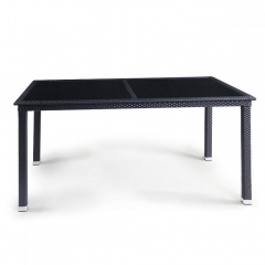 Плетеный стол Афина-мебель T285A-W5-140x80 Black