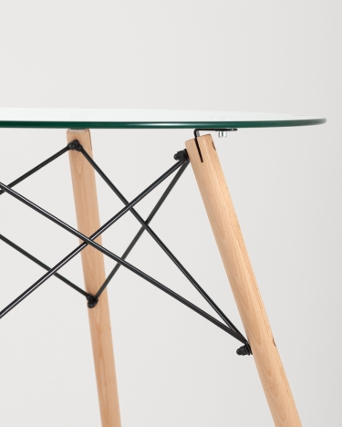 Стол обеденный Stool Group EAMES DSW Стеклянный