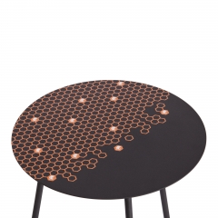 Столик кофейный Tetchair TETCHAIR металл, 45 х 45 х 45 см, черный с лого