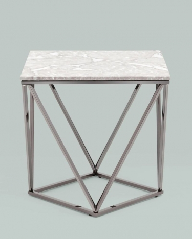 Журнальный столик Stool Group Авалон 6161 black Серый мрамор