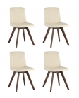 Комплект из четырех стульев Stool Group MARTA 4 PU Бежевый