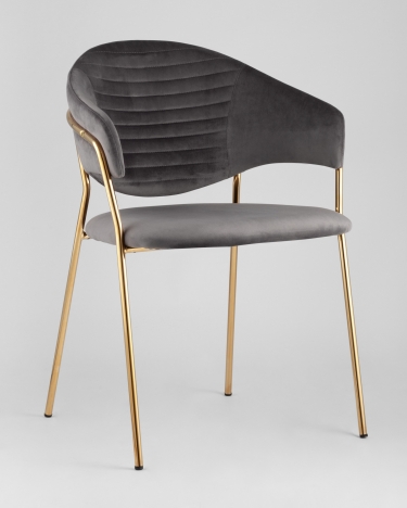 Стул мягкий Stool Group Эвита Серый