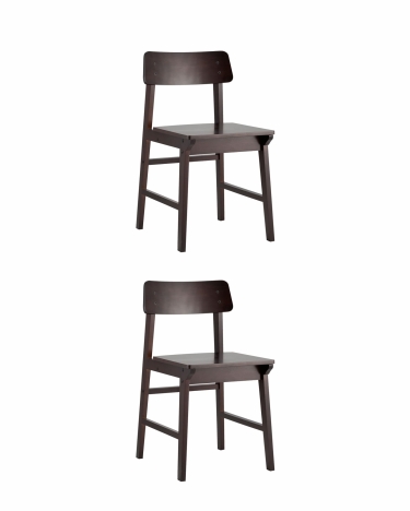 Стул Stool Group ODEN WOOD x2 из массива гевеи Эпрессо