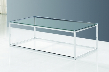 Журнальный стол Stool Group ТАУН 120x60 Серебро