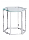 Журнальный стол Stool Group ГЕКС Серебро