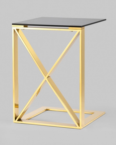 Журнальный стол Stool Group КРОСС 40x40 Золото