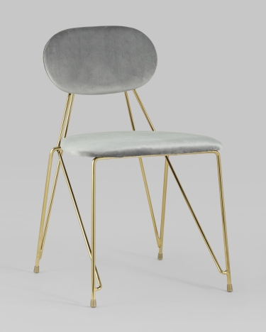 Стул Stool Group Элис мягкий Светло-серый