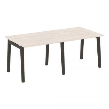 Стол переговорный 2 столешницы Рива ONIX WOOD OW.PRG-2.1 Денвер Светлый/Темный
