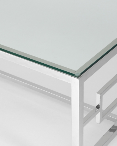 Журнальный стол Stool Group БРУКЛИН 120x60 Серебро