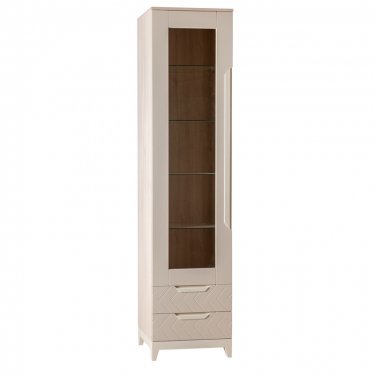 Шкаф витрина R-home Сканди ВИ Жемчужно-белый