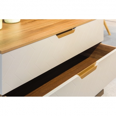Комод R-home Сканди с 3 ящиками Бежевый