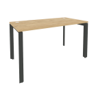 Стол рабочий на П-образном м/к Рива ONIX O.MP-SP-3.7 Тиквуд Светлый/Темный