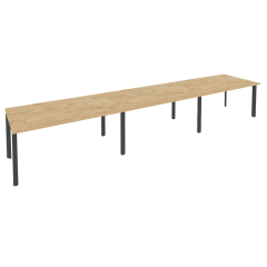 Стол переговорный 3 столешницы Рива ONIX O.MP-PRG-3.4 Тиквуд Светлый/Антрацит