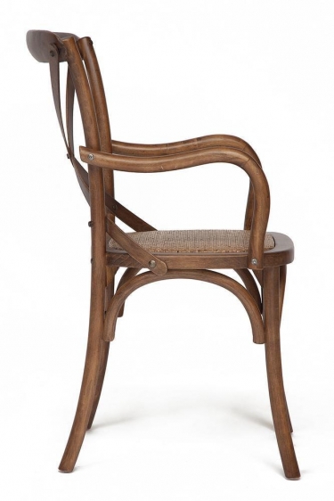 Стул с подлокотниками Tetchair CROSS mod.CB2008 дерево береза, 91х55х52см, манго 4