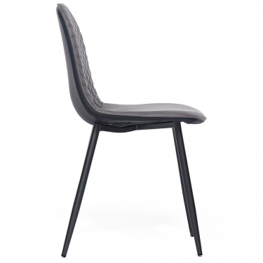 Стул Tetchair STORM mod. 807 металл/вельвет, 46 х 53 х 87 х 49 см, серый/антрацит, G062-40
