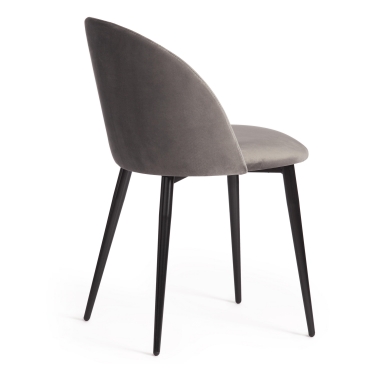Стул Tetchair MONRO mod. 710 ткань/металл, 56х51х80 см, высота до сиденья 47 см, серый barkhat 26/черный
