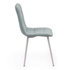 Стул Tetchair CHILLY MAX Велюр/металл , 45 х 54 х 90 см , бирюзовый 20/белый