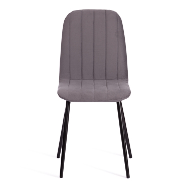 Стул ARC Tetchair ARC Велюр/металл , 46 х 52 х 88 см, темно-серый/черный