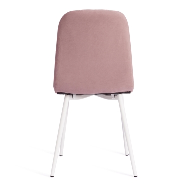 Стул Tetchair ARC Велюр/металл , 46 х 52 х 88 см, пыльно-розовый/белый