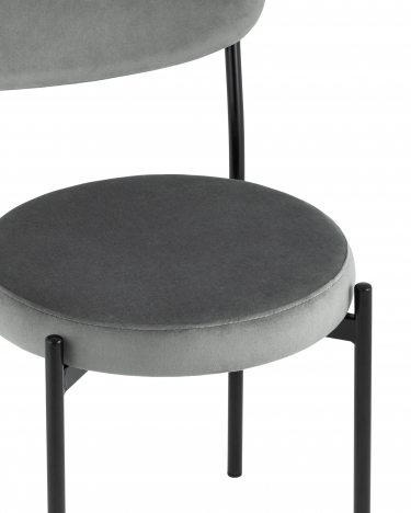 Стул Stool Group Бриф NEW велюр Темно-серый