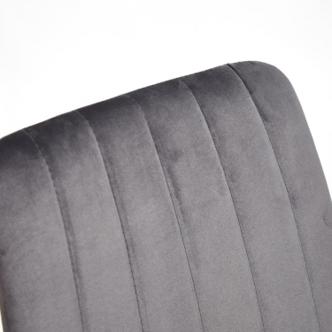 Стул Tetchair DUBLIN mod. 7066 металл,ткань, 45 х 56 х 88 х 51 см, серый вельвет/бук, G062-40