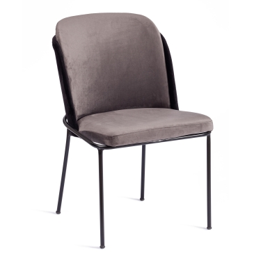 Стул Tetchair DAREN mod. 113 металл/ткань, 54 х 55 х 86 см, grey серый BF-14/black черный BF-15/черный
