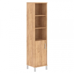 Стеллаж с дверью ДСП Skyland В431.2 L Дуб Бофорд