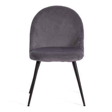 Стул Tetchair MONRO mod. 5144 / 1 шт. в упаковке металл/вельвет, 51x56x84 см, серый HLR 21/черный