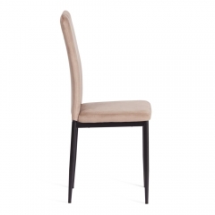 Стул Tetchair VERTER mod. 37-1 металл, вельвет, 47,8 х 41,5 х 97 см, Beige бежевый HLR8 / черный