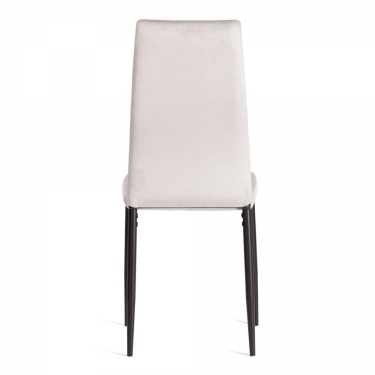 Стул Tetchair Easy mod. 24-1 металл, вельвет, 49 х 41 х 98 см, Light grey светло-серый HLR14 / черный