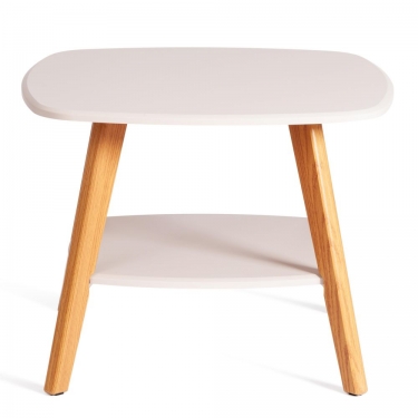 Журнальный стол Tetchair RIO мдф, 65х65х50 см, крем/дуб светлый