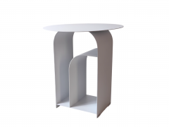 Журнальный столик Stool Group Arwel металл белый