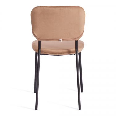 Стул Tetchair CAROL mod. UC06 / 1 шт. в упаковке металл, вельвет, 45 х 56 х 82 см, Brown коричневый HLR11 / черный