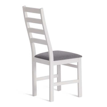 Стул Tetchair ROSARIO / 1 шт. в упаковке Многослойная фанера, 39 х 39 х 99 см, white, ткань тёмно-серая 150